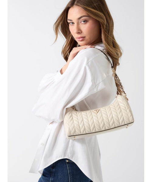 GUESS Cheryl Shoulder Bag Off White