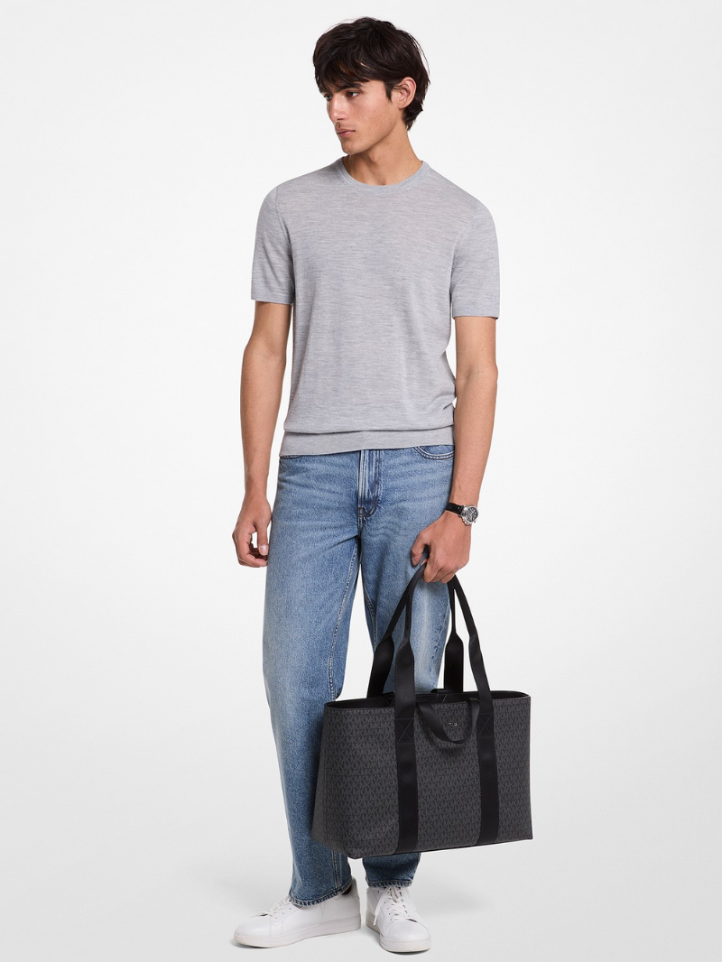 COOPER Bolsa Tote com Duas Alças e Zíper Masculina- Michael Kors