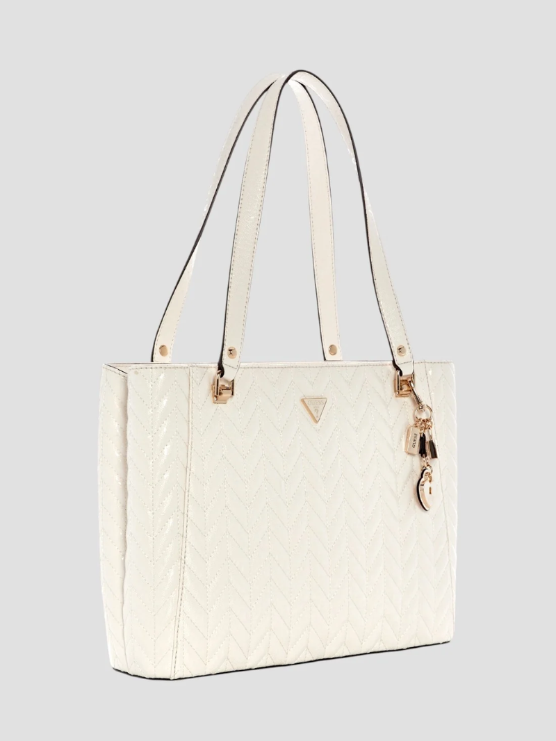 Bolsa Stacey Noel Tote Branca- Guess