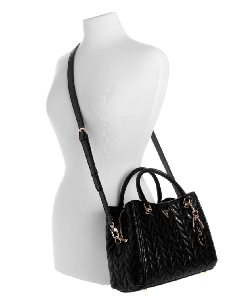 Bolsa de Mão Stacey Girlfriend Satchel Preta- Guess