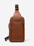 Mochila Transversal Slim Commuter COOPER em Couro Pebble Masculina- Michael Kors