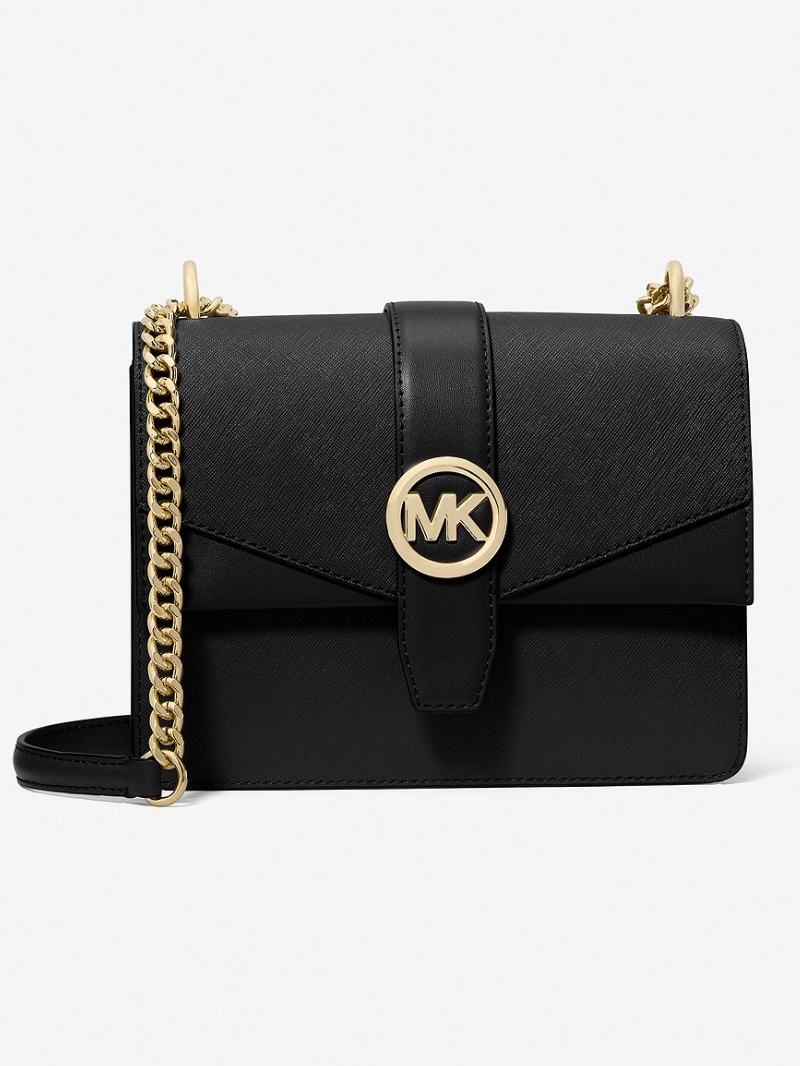 Bolsa Transversal Pequena GREENWICH com Flap em Couro Saffiano- Michael Kors