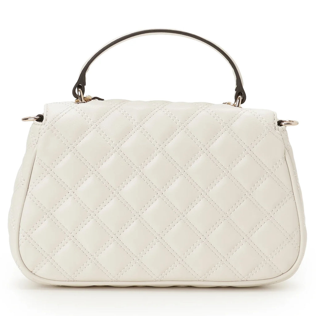 GUESS Giully Ii Top Handle Flap Off White