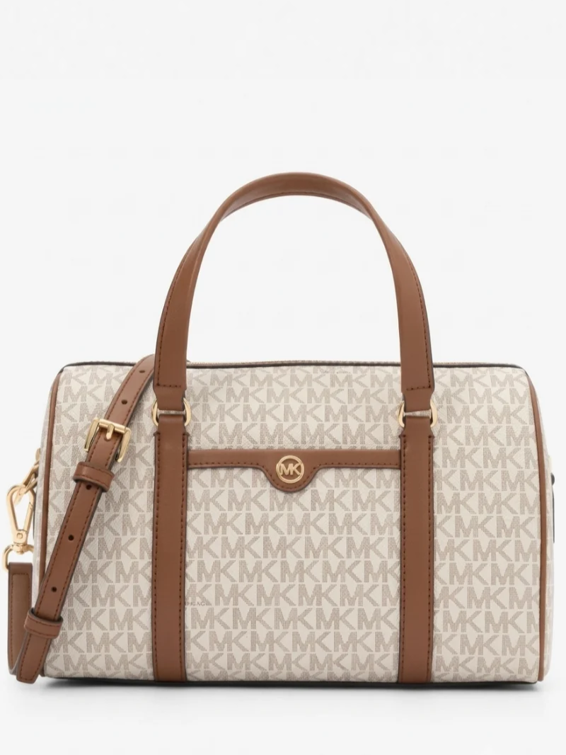 TRAVEL Bolsa Duffle Satchel Média Latte- Michael Kors