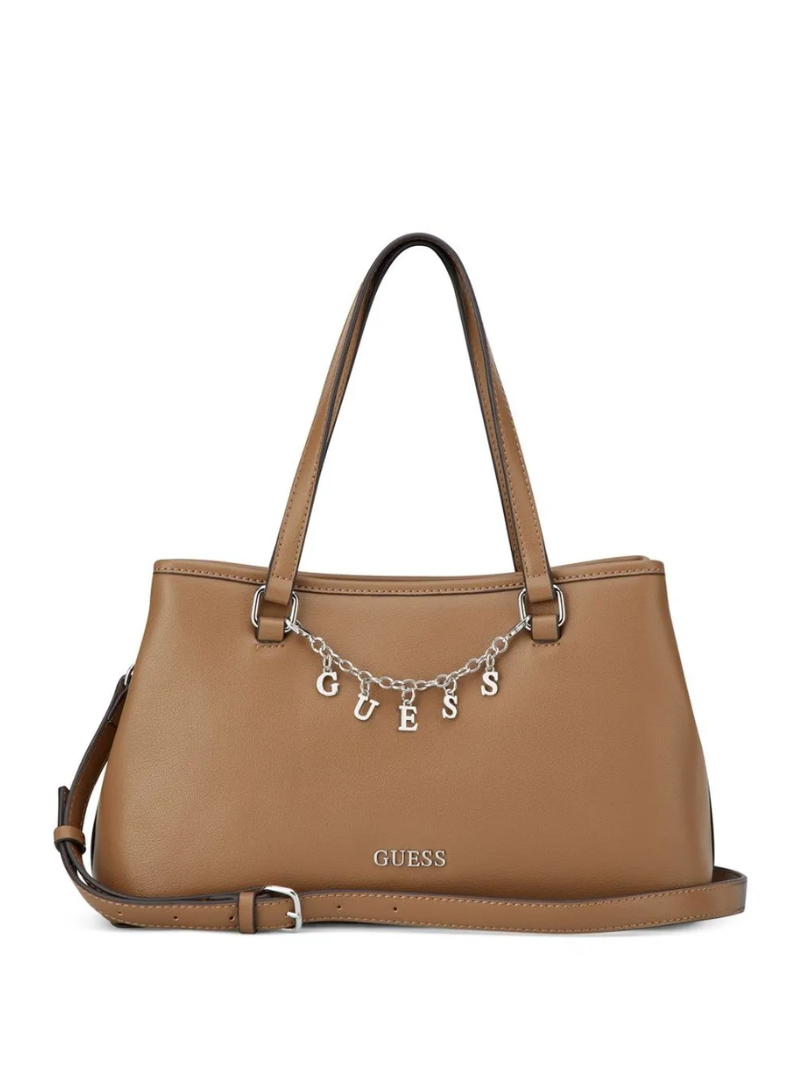 Bolsa Angelica Satchel Marrom- Guess