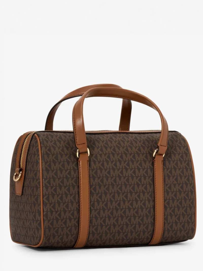 TRAVEL Bolsa Duffle Satchel Média Marrom- Michael Kors
