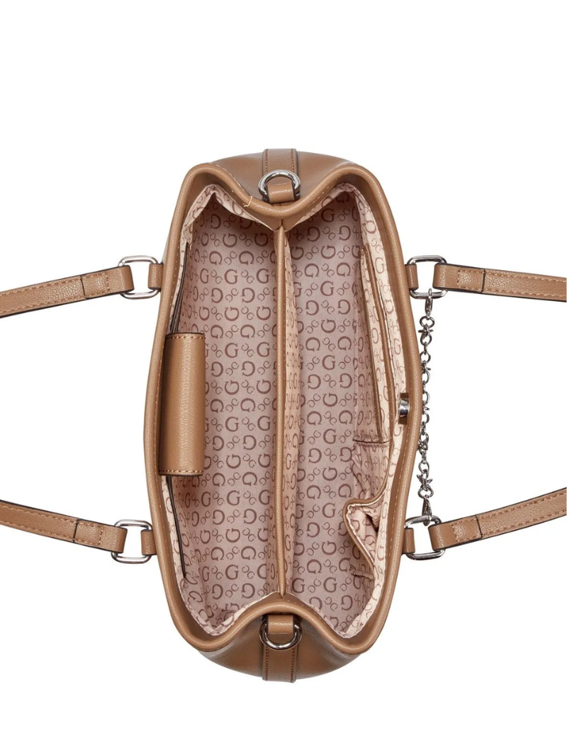 Bolsa Angelica Satchel Marrom- Guess