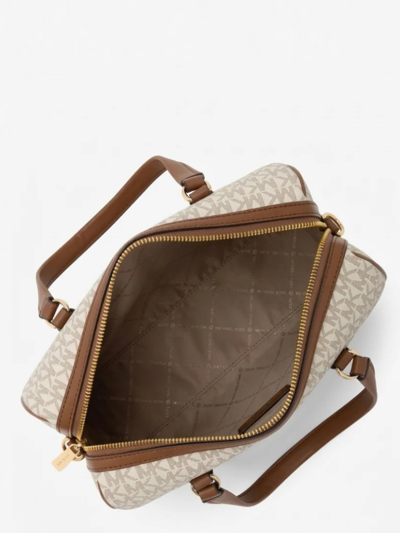TRAVEL Bolsa Duffle Satchel Média Latte- Michael Kors