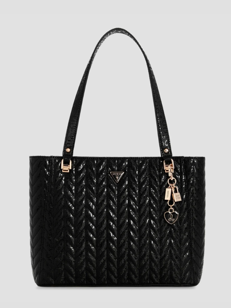 Bolsa Stacey Noel Tote Preta- Guess