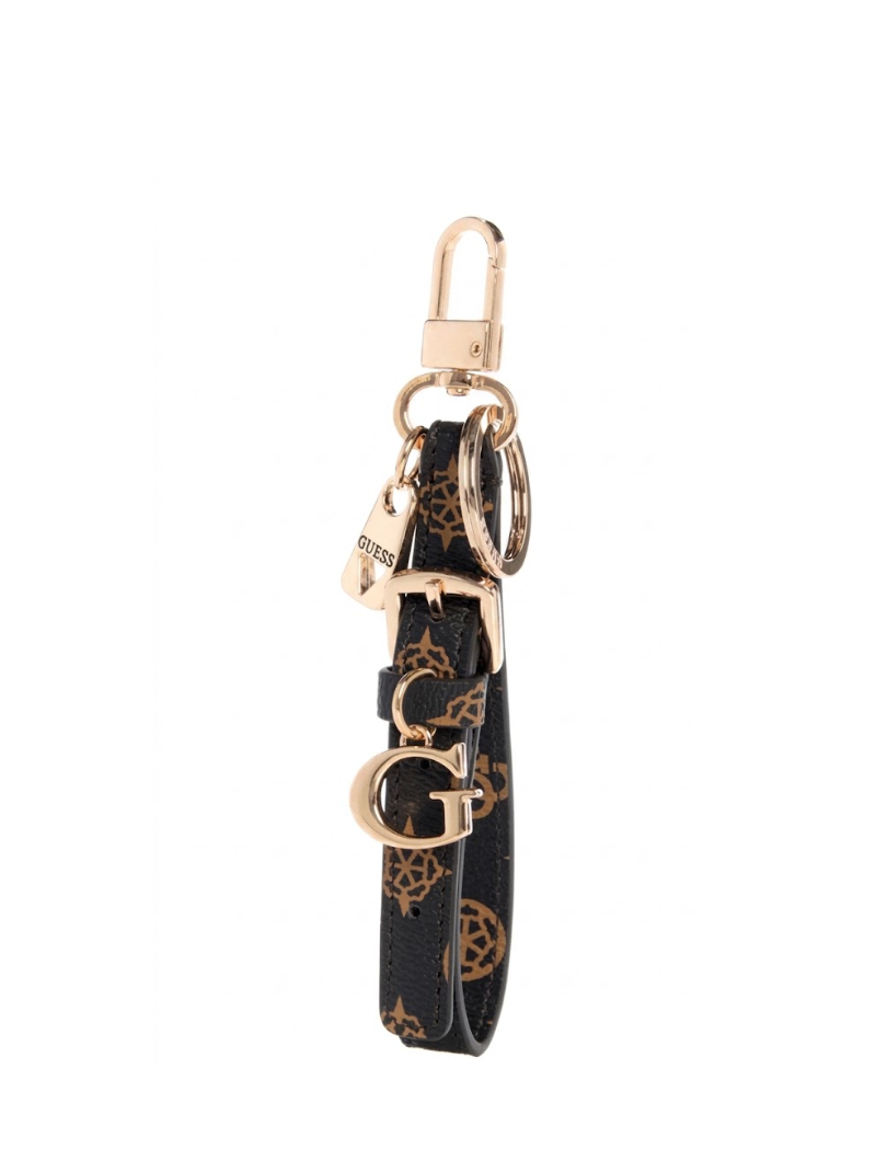 GUESS  Bag Charm Keychain Dark Brown