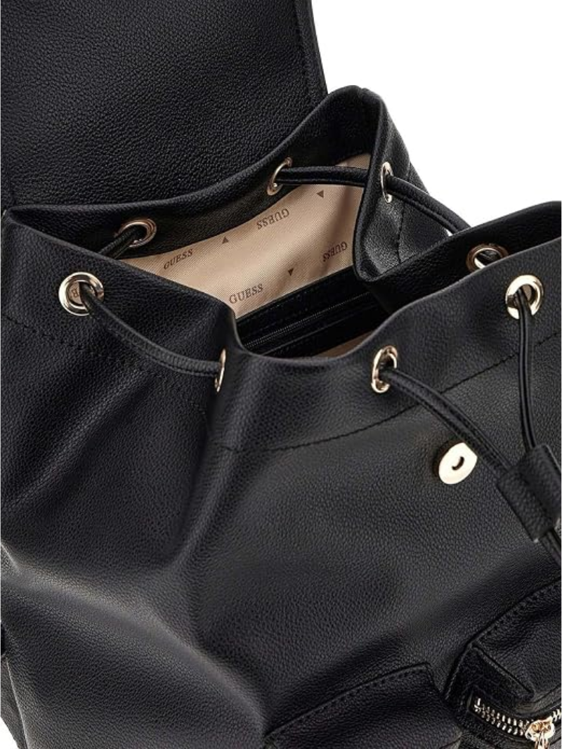 Mochila de Lazer Manhattan II com Lapela Preta- Guess