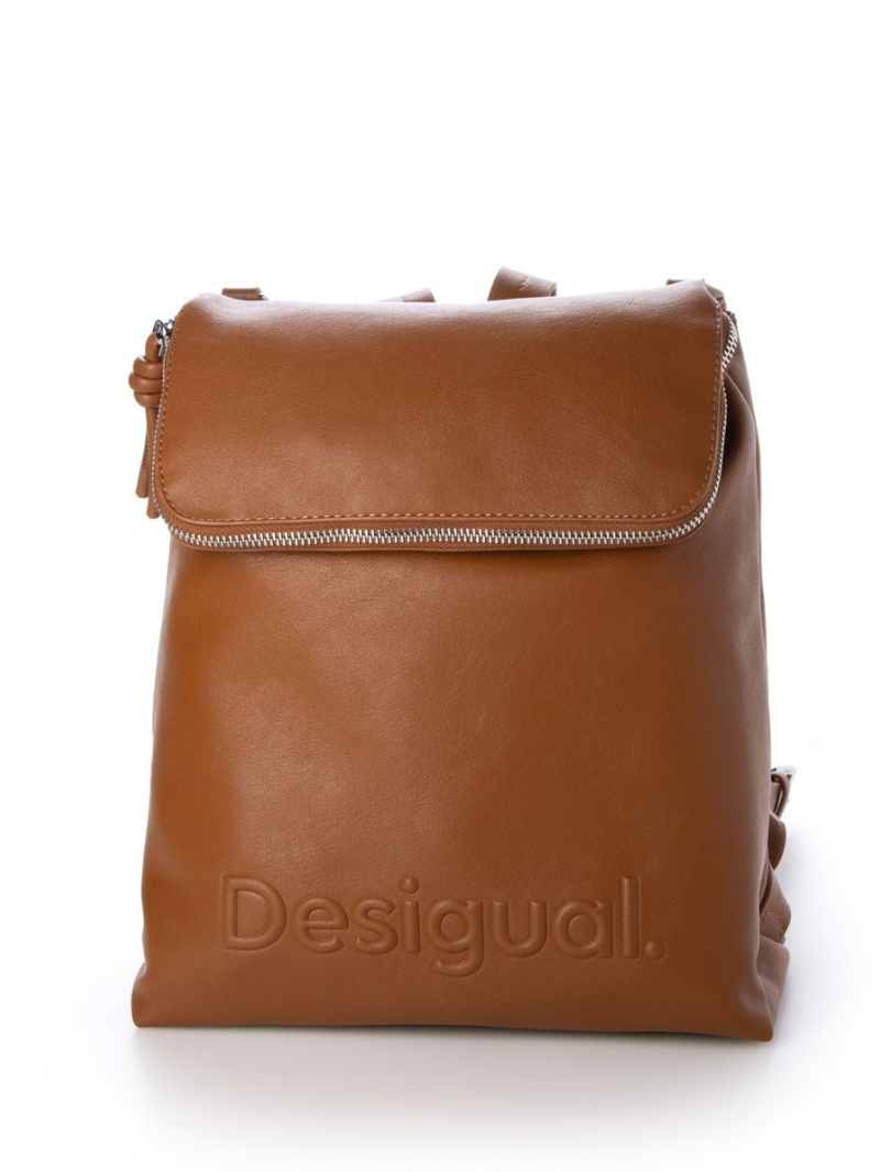 Mochila Média Half Hampton Marrom- Desigual