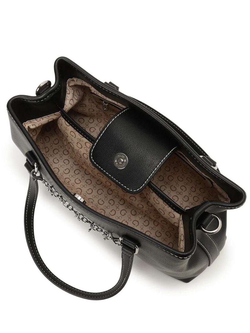 Bolsa Angelica Satchel Preta- Guess