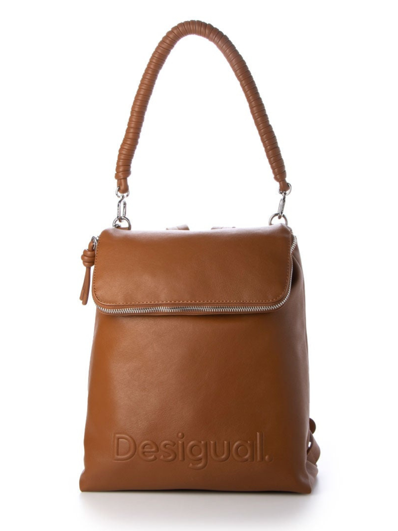 Mochila Média Half Hampton Marrom- Desigual