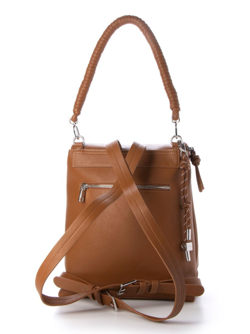 Mochila Média Half Hampton Marrom- Desigual