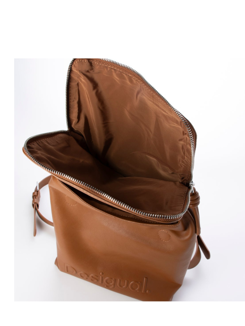 Mochila Média Half Hampton Marrom- Desigual