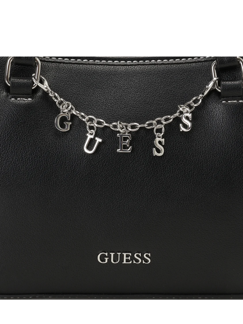 Bolsa Angelica Satchel Preta- Guess