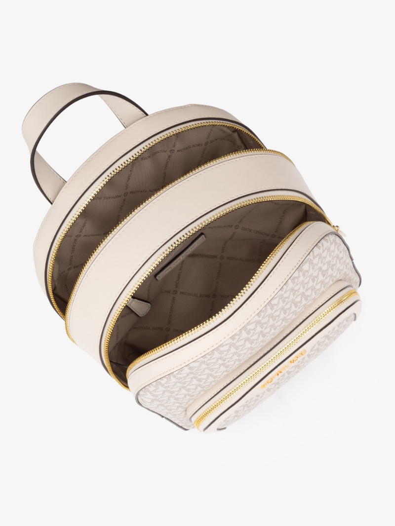 JAYCEE Mochila Média com Bolso com Zíper cor Nude- Michael Kors