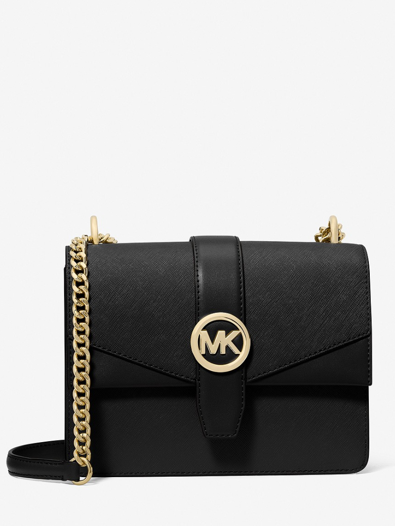 Bolsa Transversal Pequena GREENWICH com Flap em Couro Saffiano- Michael Kors