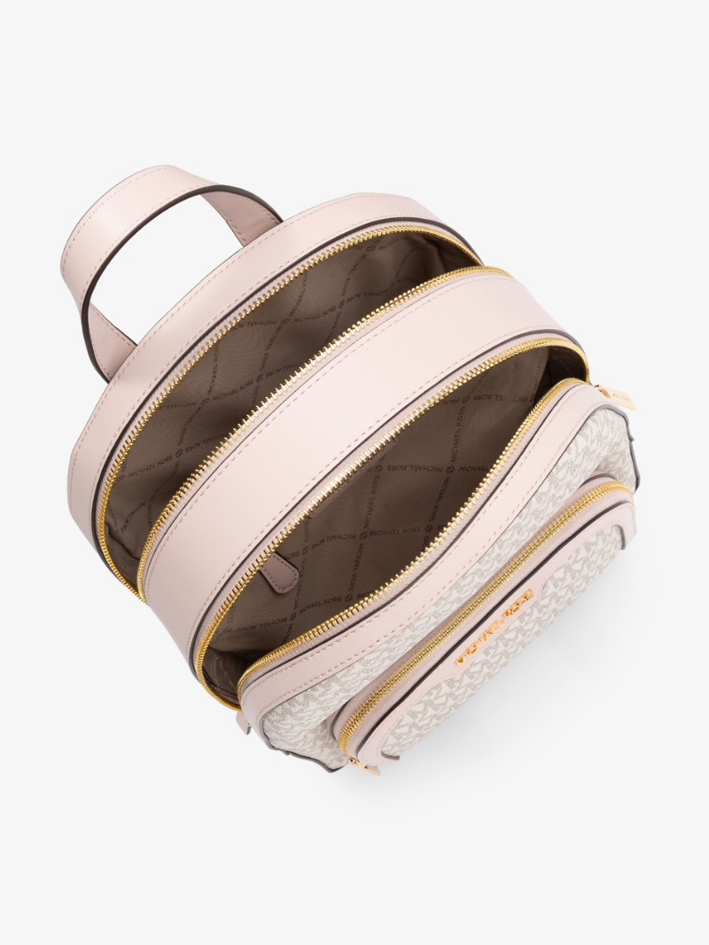 JAYCEE Mochila Média com Bolso com Zíper cor detalhe Rosa Claro- Michael Kors