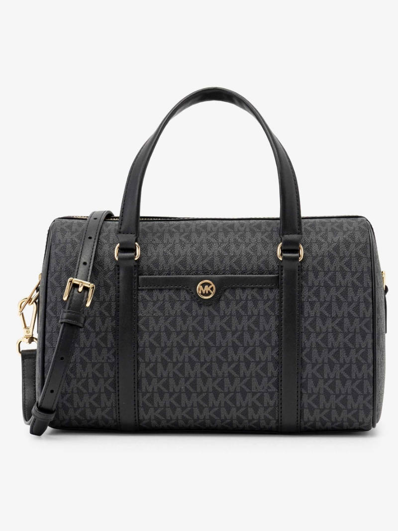 TRAVEL Bolsa Duffle Satchel Média Preta- Michael Kors