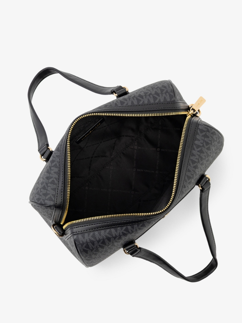 TRAVEL Bolsa Duffle Satchel Média Preta- Michael Kors
