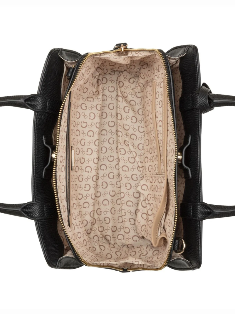 Bolsa Cadence Satchel Preta- Guess