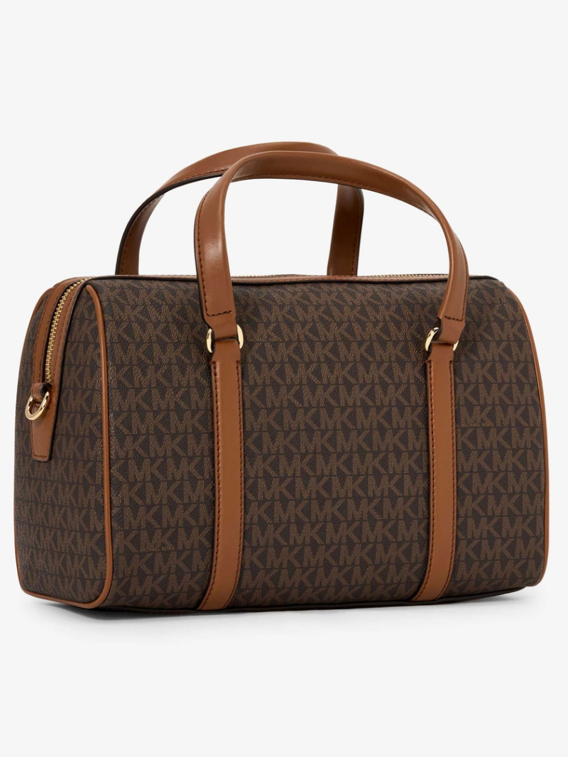 TRAVEL Bolsa Duffle Satchel Média Marrom- Michael Kors