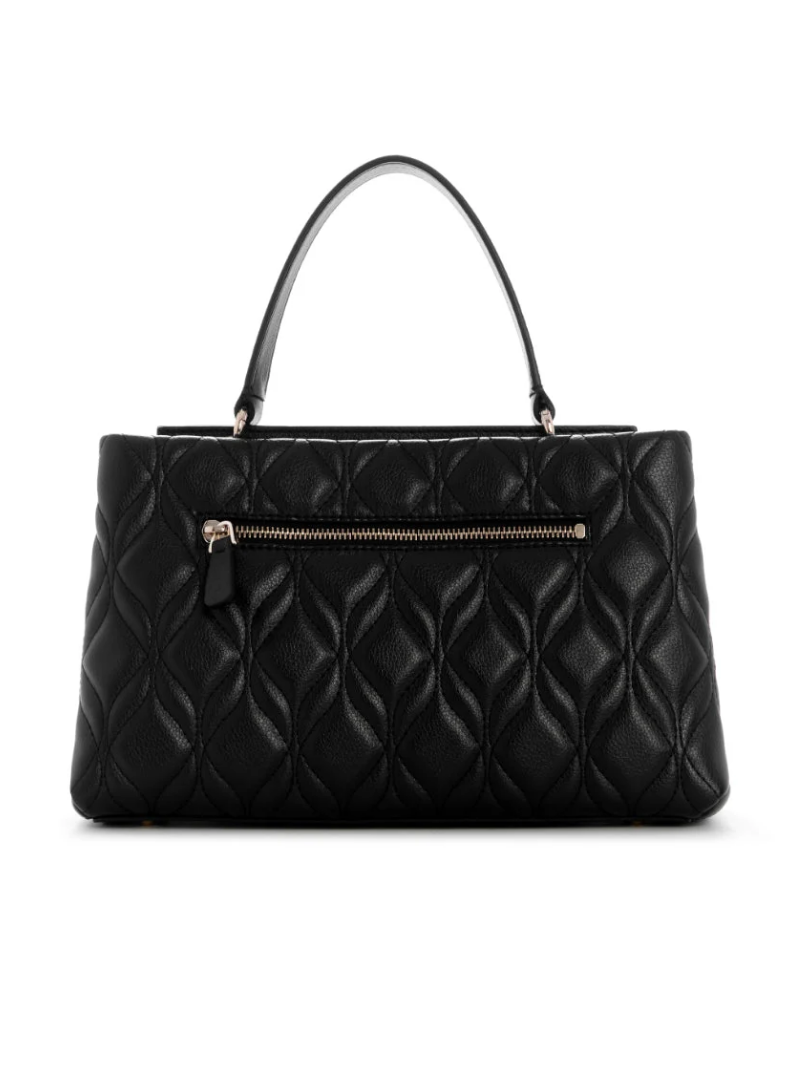 Bolsa Maxine 2 compartimentos Satchel Preta- Guess