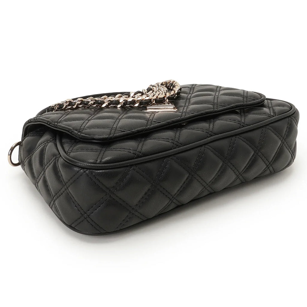GUESS Giully Ii Top Handle Flap Black