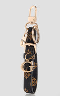 GUESS  Bag Charm Keychain Dark Brown