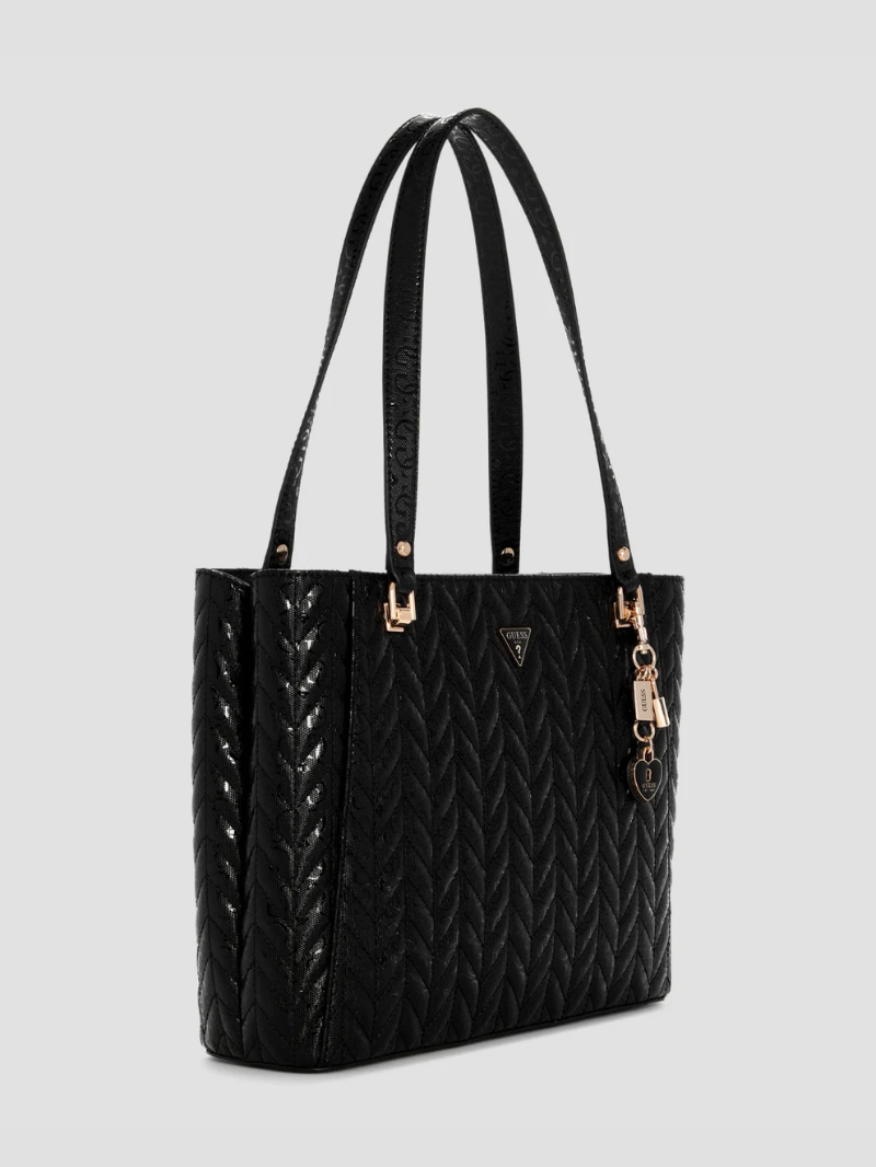 Bolsa Stacey Noel Tote Preta- Guess