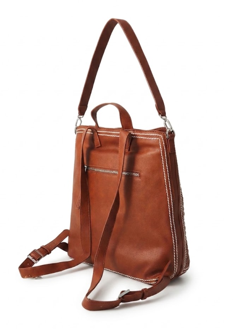 Mochila Média Acabamento Trançado- Desigual