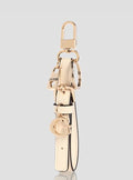 GUESS  Bag Charm Keychain Off White