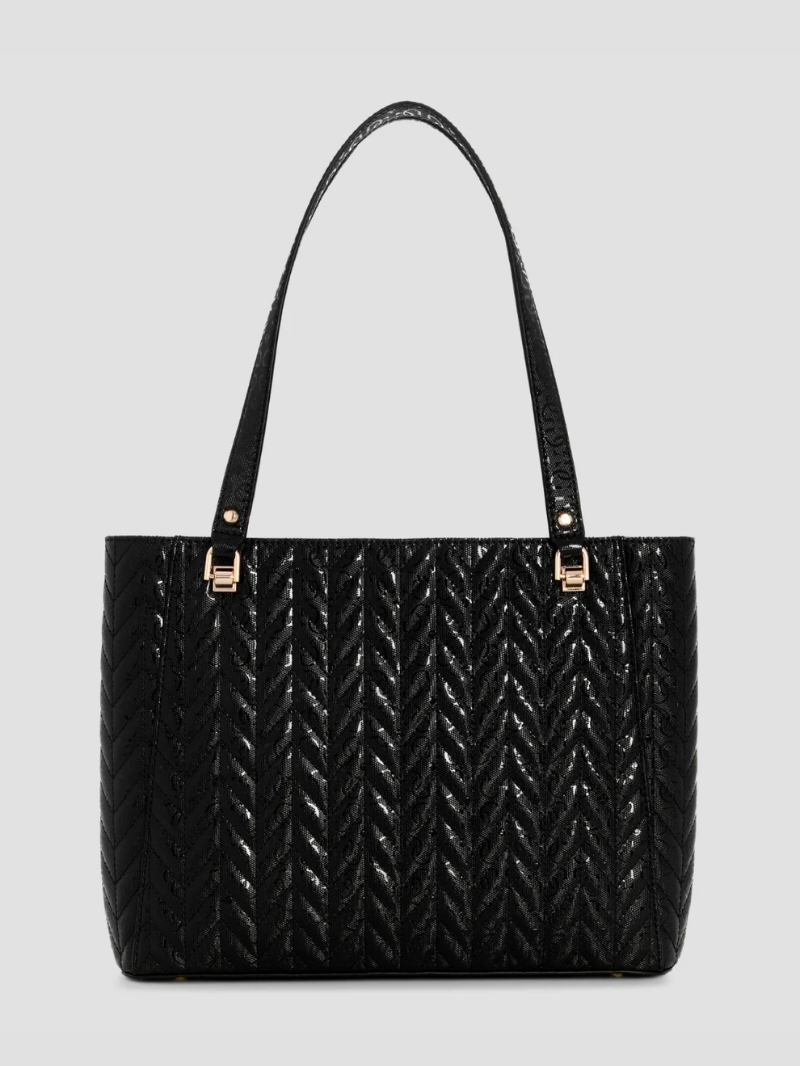 Bolsa Stacey Noel Tote Preta- Guess