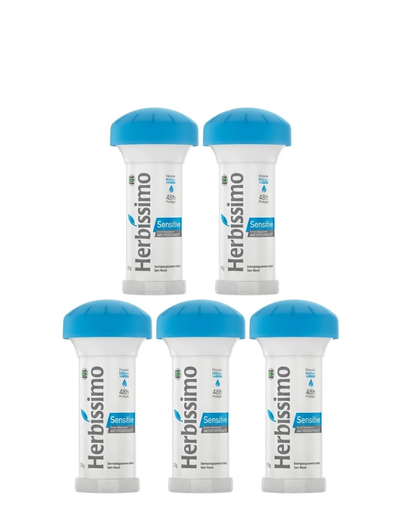 Kit Desodorante Herbíssimo Twist Sensitive 45g (5 unidades)
