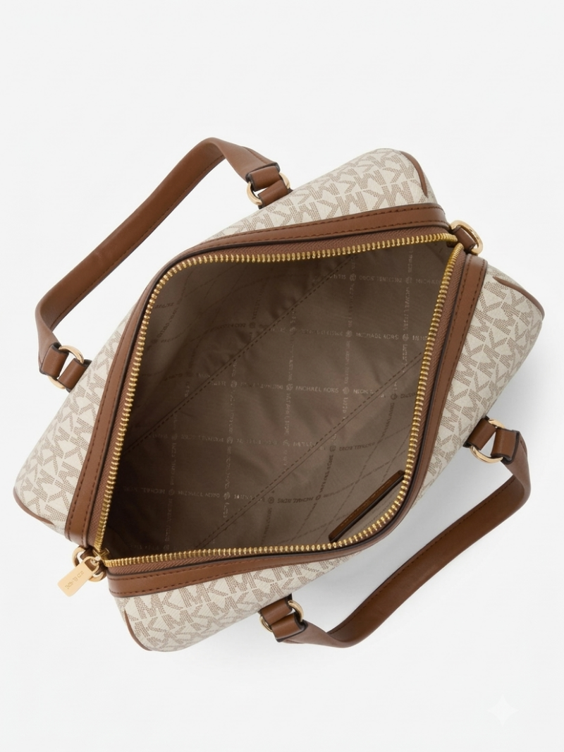 TRAVEL Bolsa Duffle Satchel Média Latte- Michael Kors