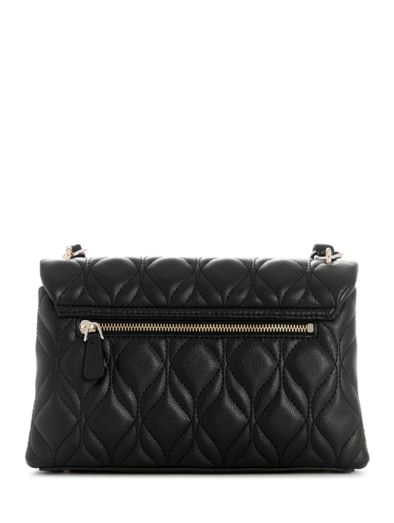 Bolsa Transversal Maxine com Lapela Preta- Guess