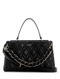 Bolsa Maxine 2 compartimentos Satchel Preta- Guess
