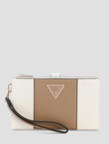 Carteira Organizadora Feminina Laurel II com Zíper Duplo Latte- Guess