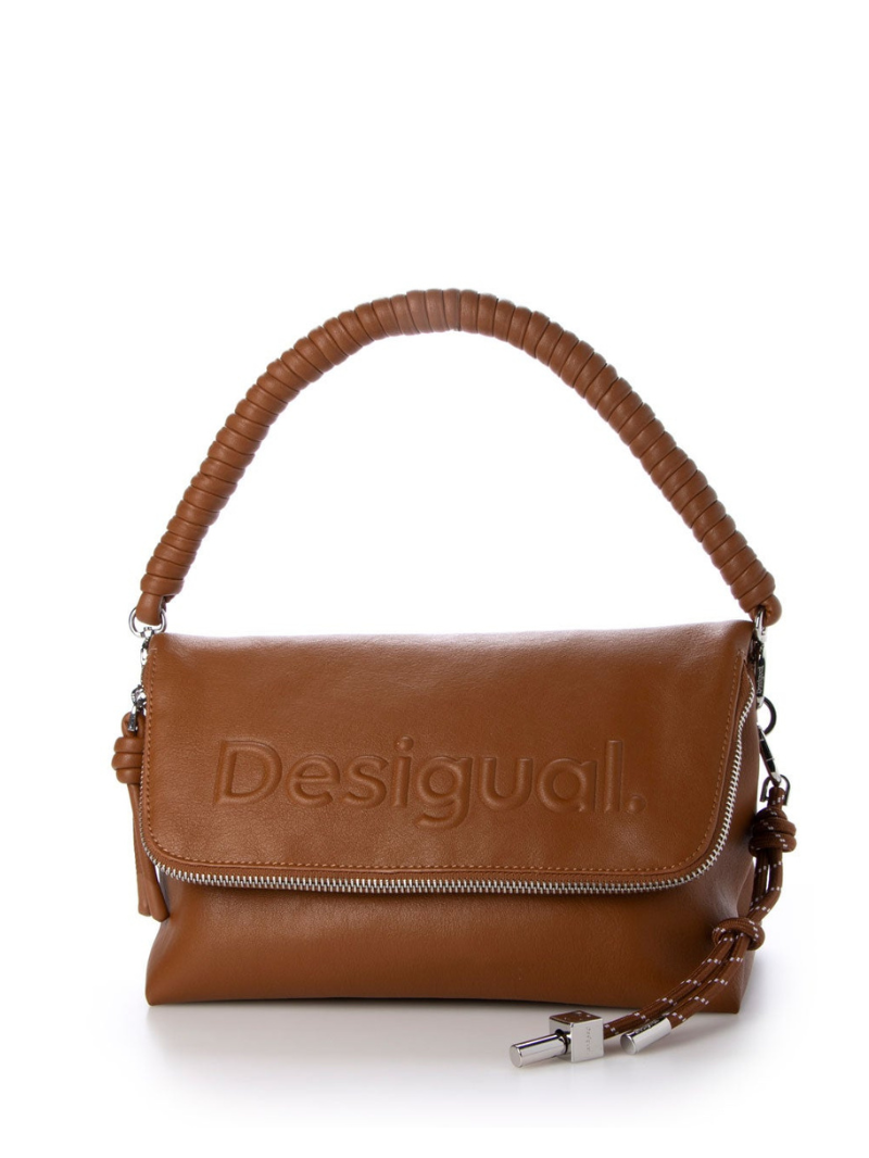 Bolsa Média Crossbody Venecia Marrom- Desigual