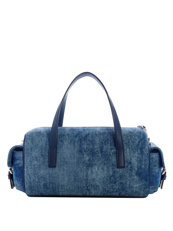 GUESS Kassie Small Box Satchel Jeans