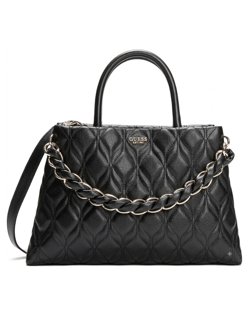 Bolsa Maxine Girlfriend Preta Satchel- Guess