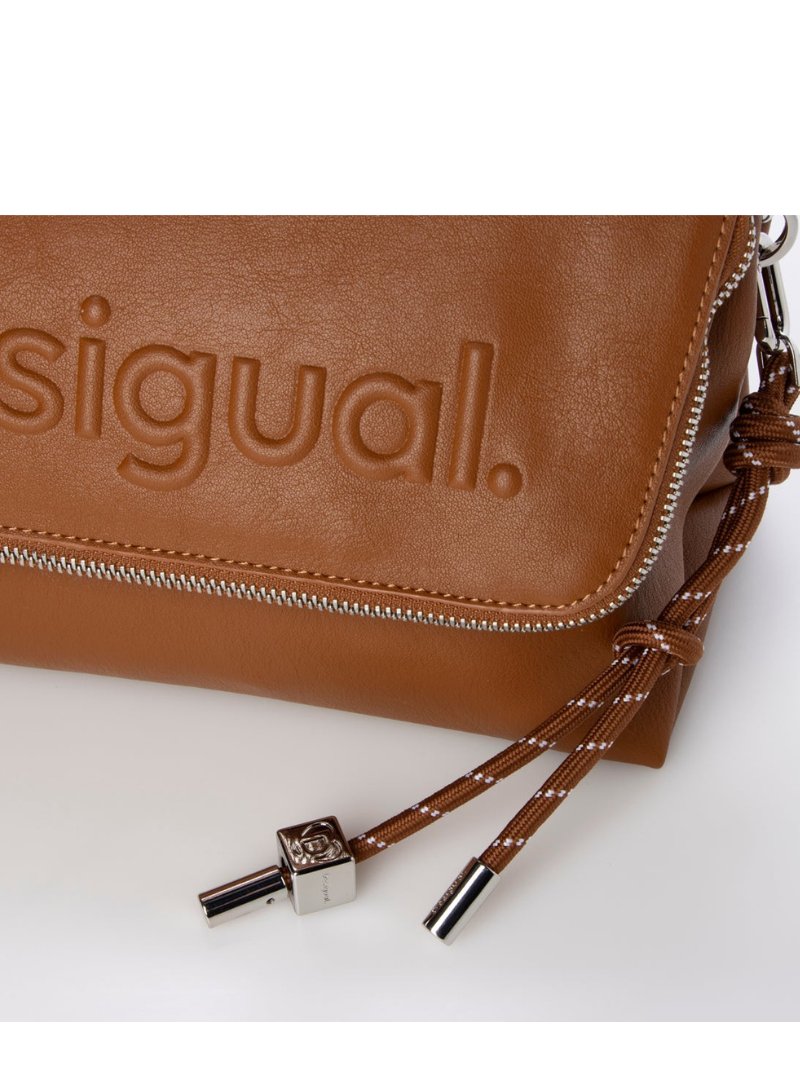 Bolsa Média Crossbody Venecia Marrom- Desigual