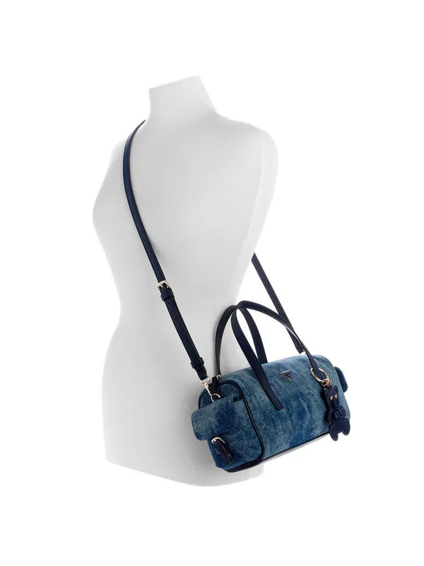 GUESS Kassie Small Box Satchel Jeans