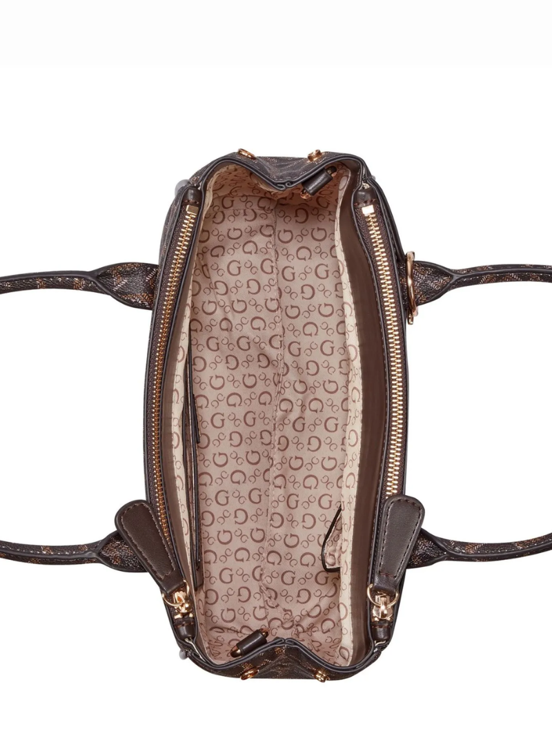 Bolsa Elliot Satchel Marrom- Guess