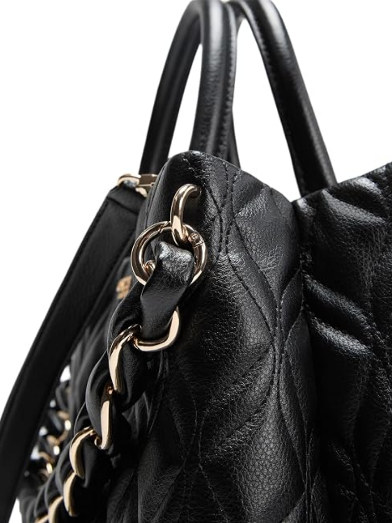 Bolsa Maxine Girlfriend Preta Satchel- Guess