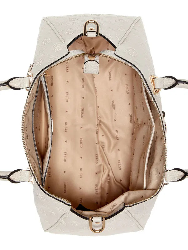 GUESS  Satchel  Anise Off White