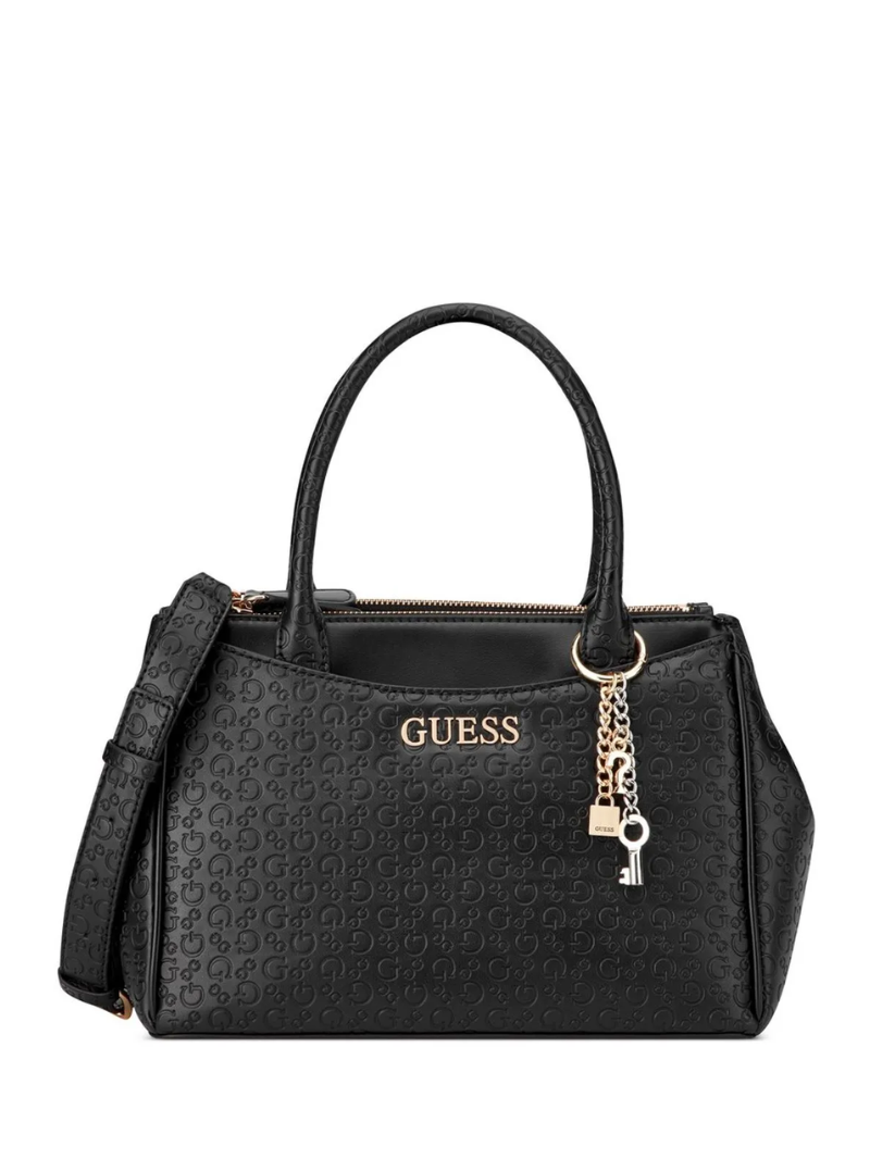 Bolsa Elliot Satchel Preta- Guess