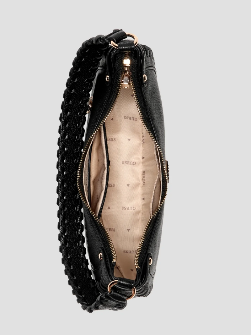 Bolsa de Ombro Petra Hobo Preta- Guess